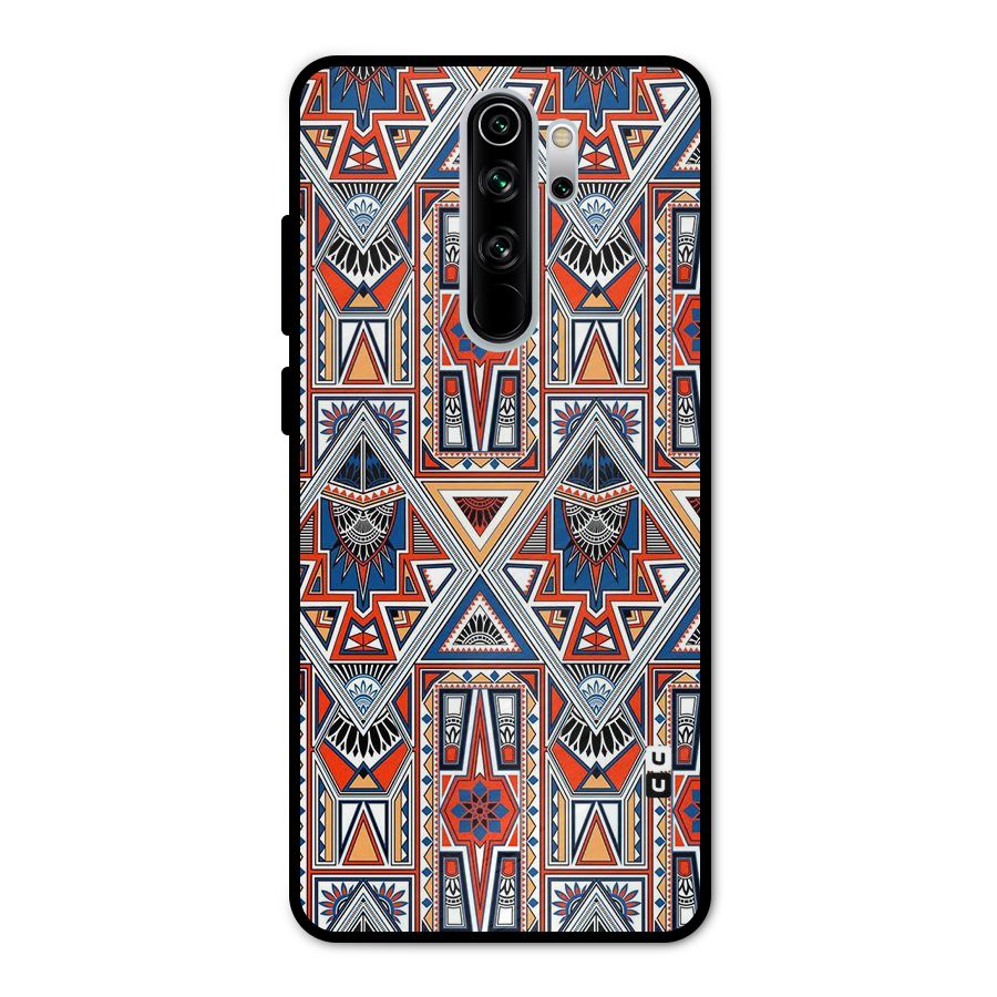 Creative Aztec Art Metal Back Case for Redmi Note 8 Pro