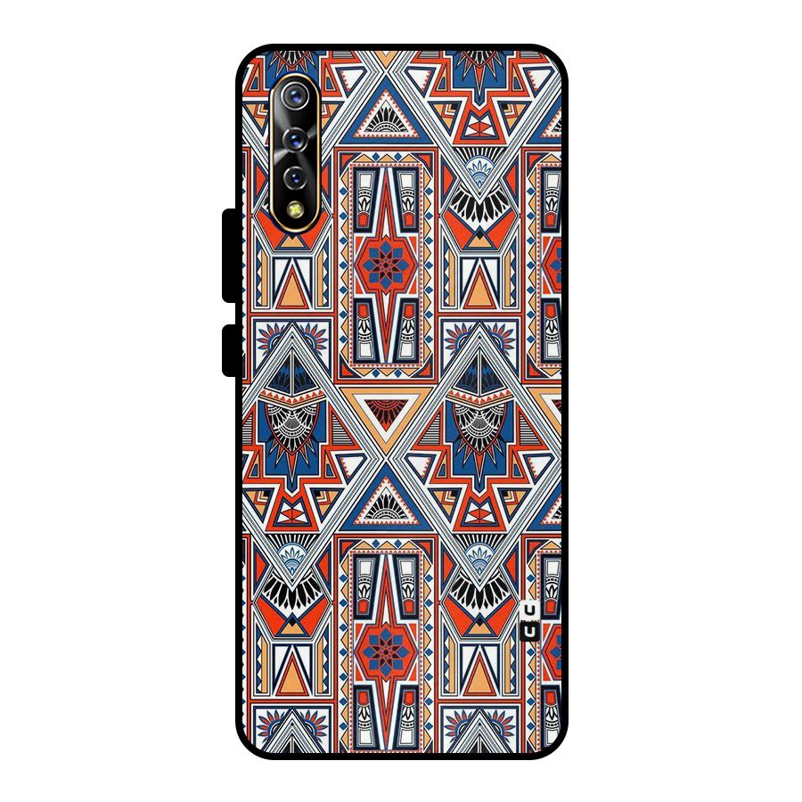 Creative Aztec Art Metal Back Case for Vivo S1