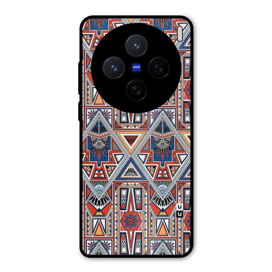 Creative Aztec Art Metal Back Case for Vivo X200