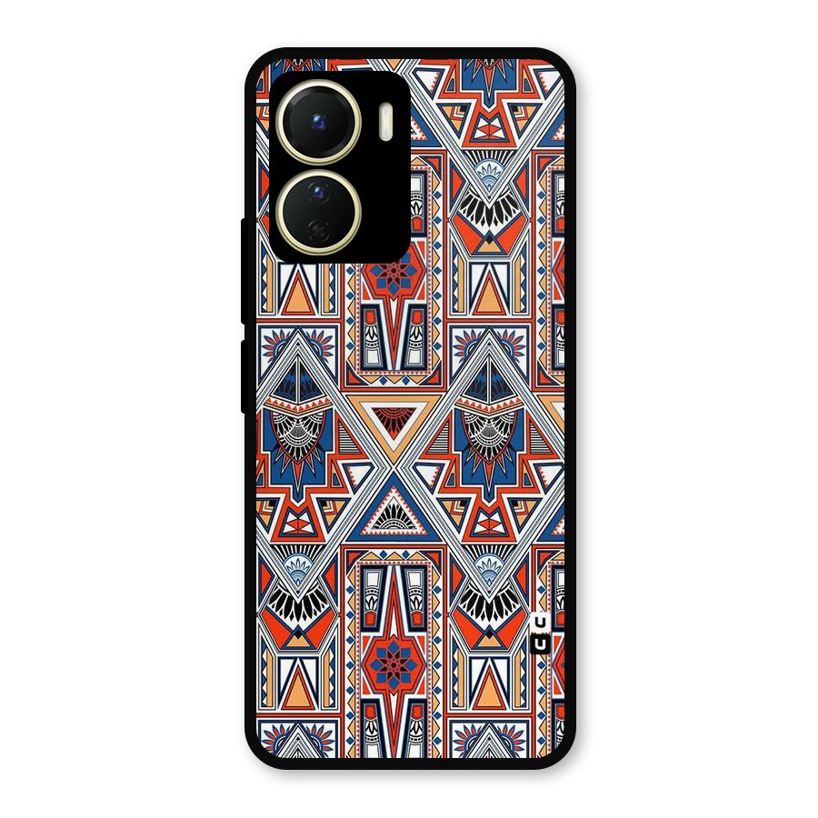 Creative Aztec Art Metal Back Case for Vivo Y16