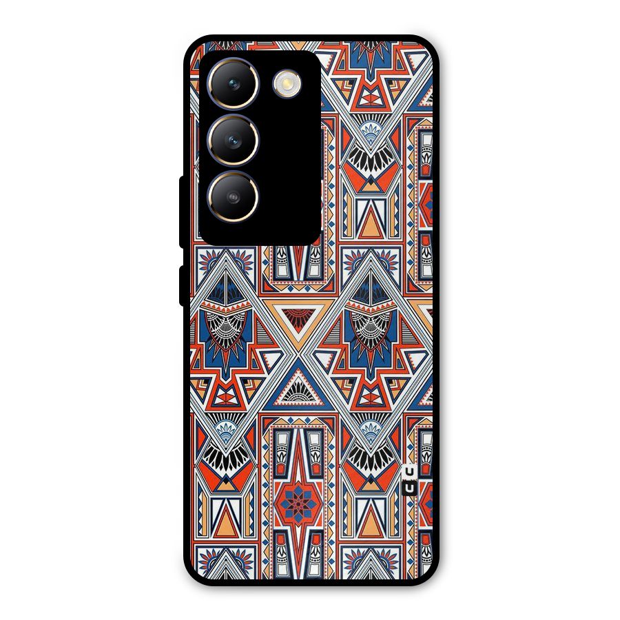 Creative Aztec Art Metal Back Case for Vivo Y200e