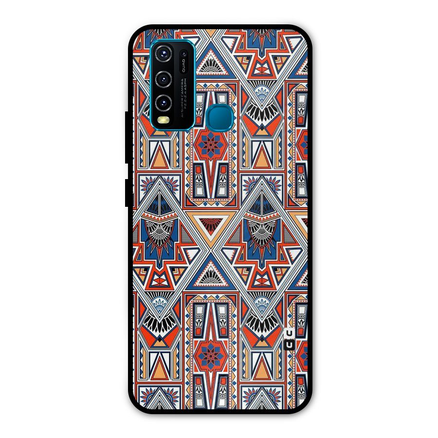 Creative Aztec Art Metal Back Case for Vivo Y30