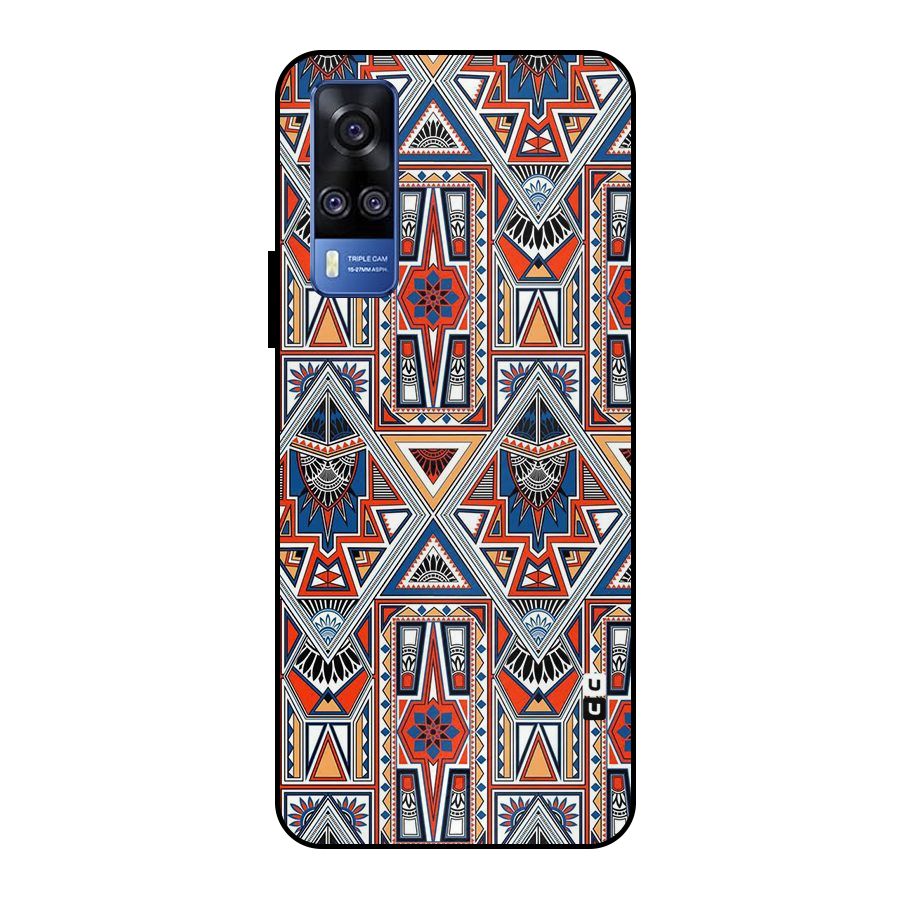 Creative Aztec Art Metal Back Case for Vivo Y51