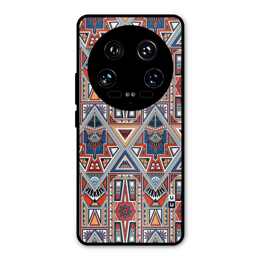 Creative Aztec Art Metal Back Case for Xiaomi 14 Ultra