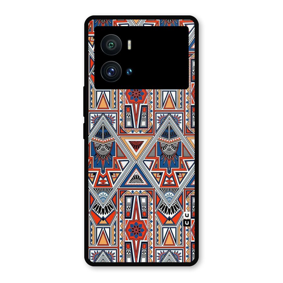 Creative Aztec Art Metal Back Case for iQOO 9 Pro