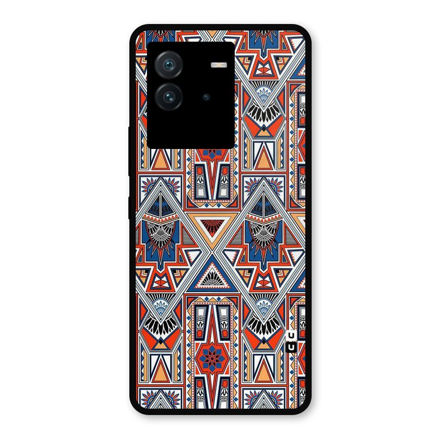 Creative Aztec Art Metal Back Case for iQOO Neo 6 5G