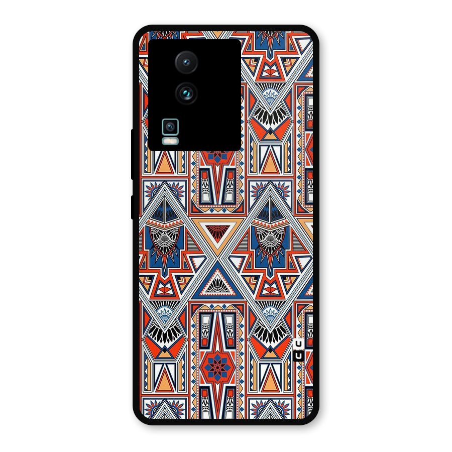 Creative Aztec Art Metal Back Case for iQOO Neo 7