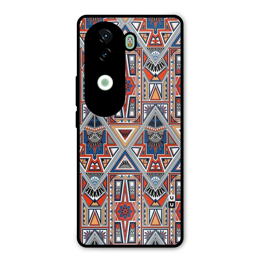 Creative Aztec Art Metal Back Case for iQOO Z9s