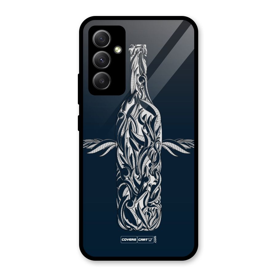Creative Bottle Glass Back Case for Galaxy A34