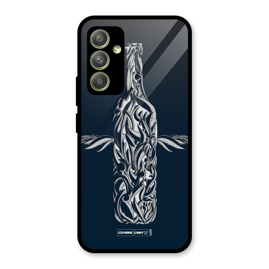 Creative Bottle Glass Back Case for Galaxy A54