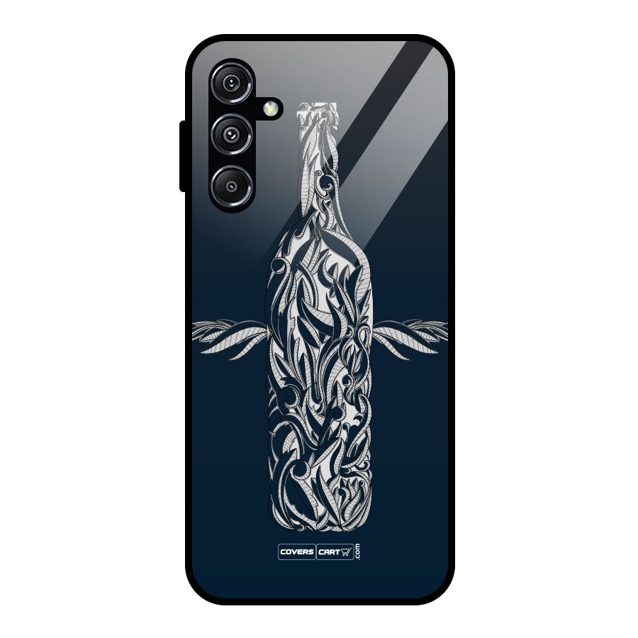 Creative Bottle Glass Back Case for Galaxy M34 5G