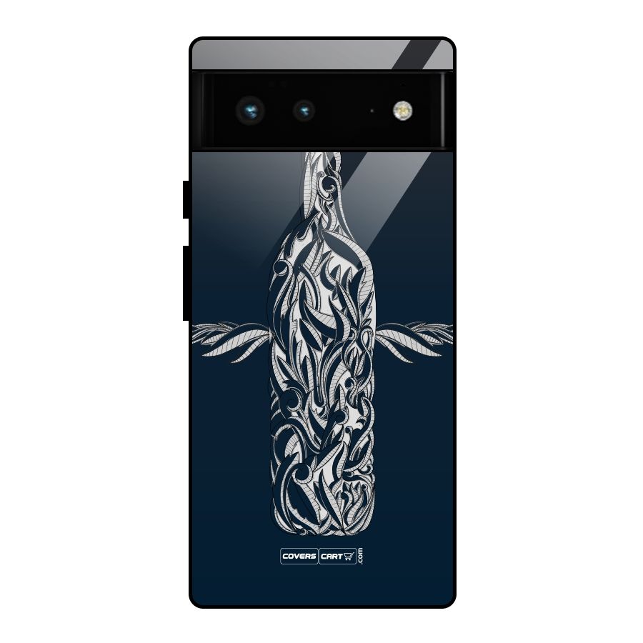 Creative Bottle Glass Back Case for Google Pixel 6