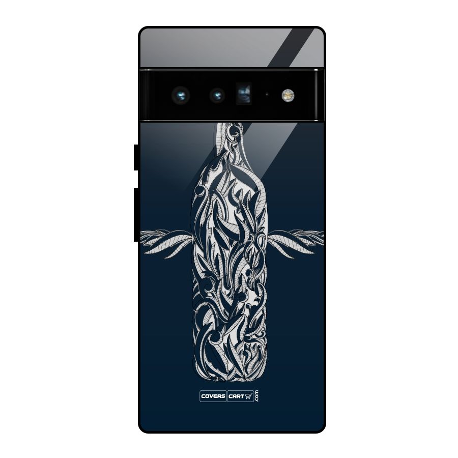Creative Bottle Glass Back Case for Google Pixel 6 Pro