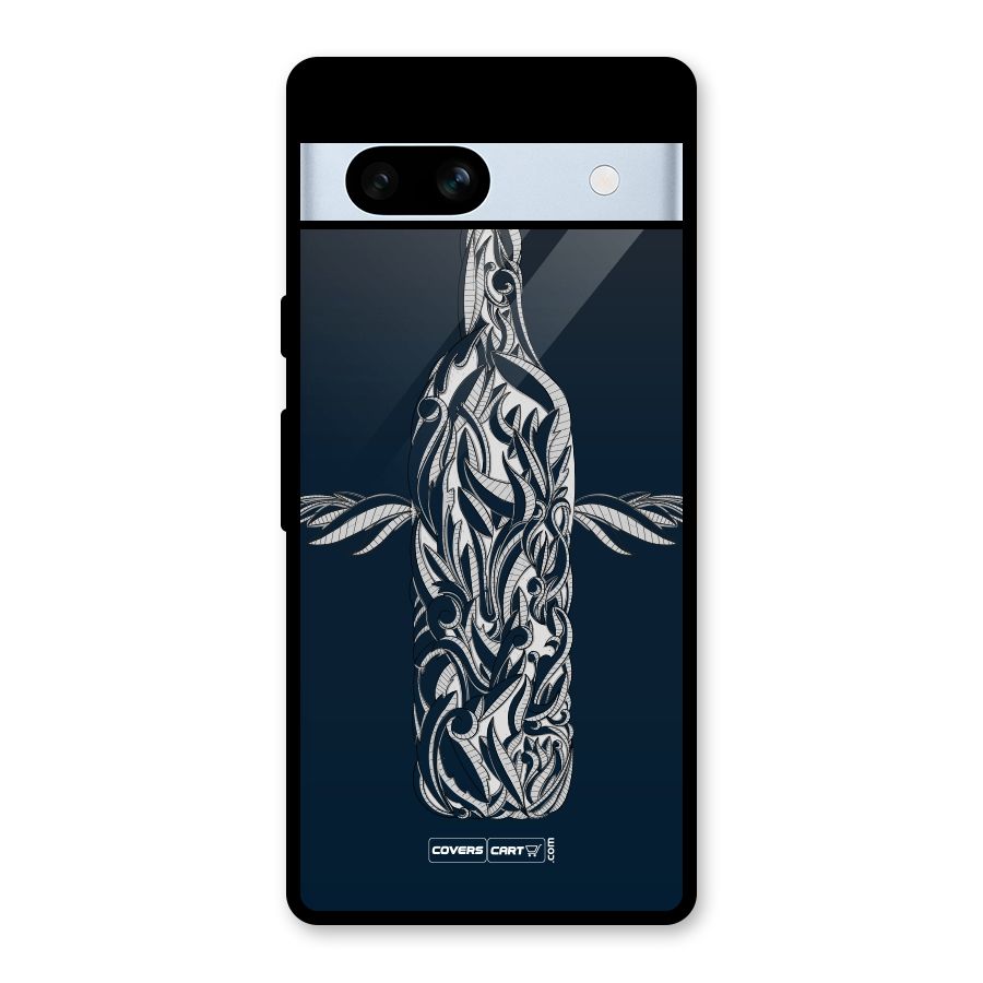 Creative Bottle Glass Back Case for Google Pixel 7a
