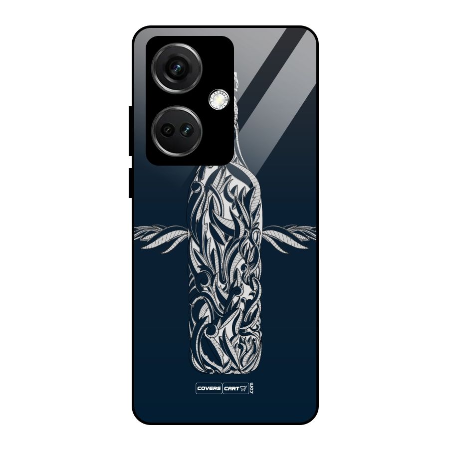 Creative Bottle Glass Back Case for OnePlus Nord CE 3 5G