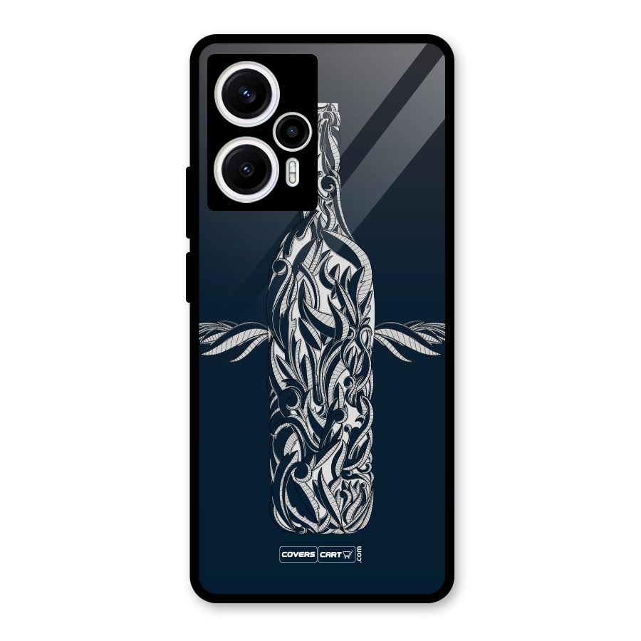 Creative Bottle Glass Back Case for Poco F5