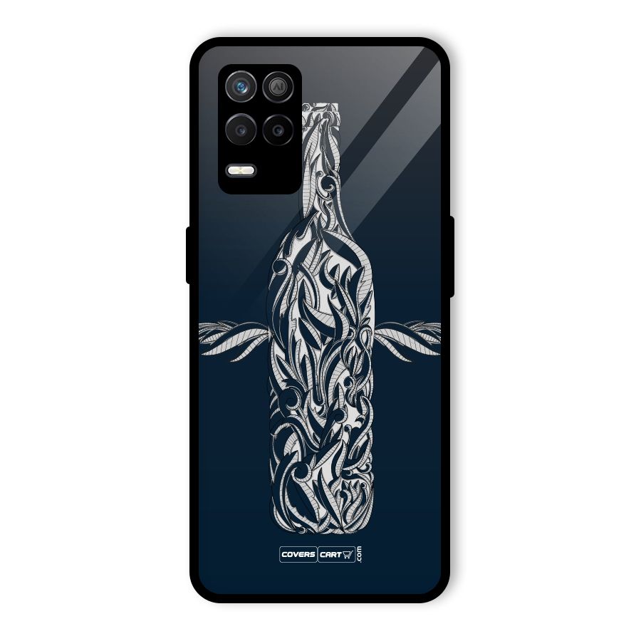 Creative Bottle Glass Back Case for Realme 8s 5G