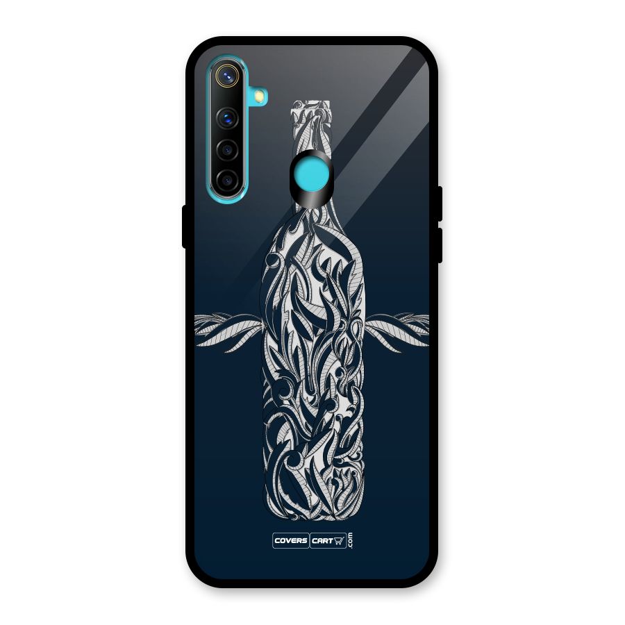 Creative Bottle Glass Back Case for Realme Narzo 10