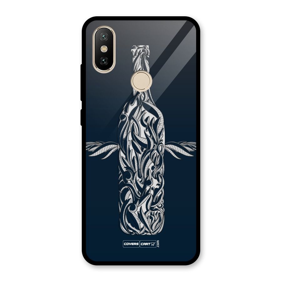 Creative Bottle Glass Back Case for Redmi A2