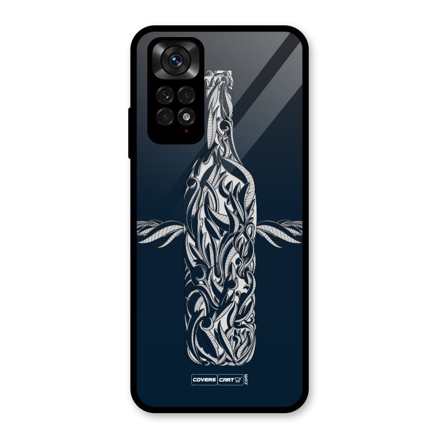 Creative Bottle Glass Back Case for Redmi Note 11S
