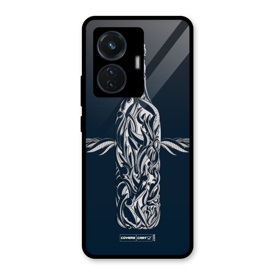 Creative Bottle Glass Back Case for Vivo T1 44W