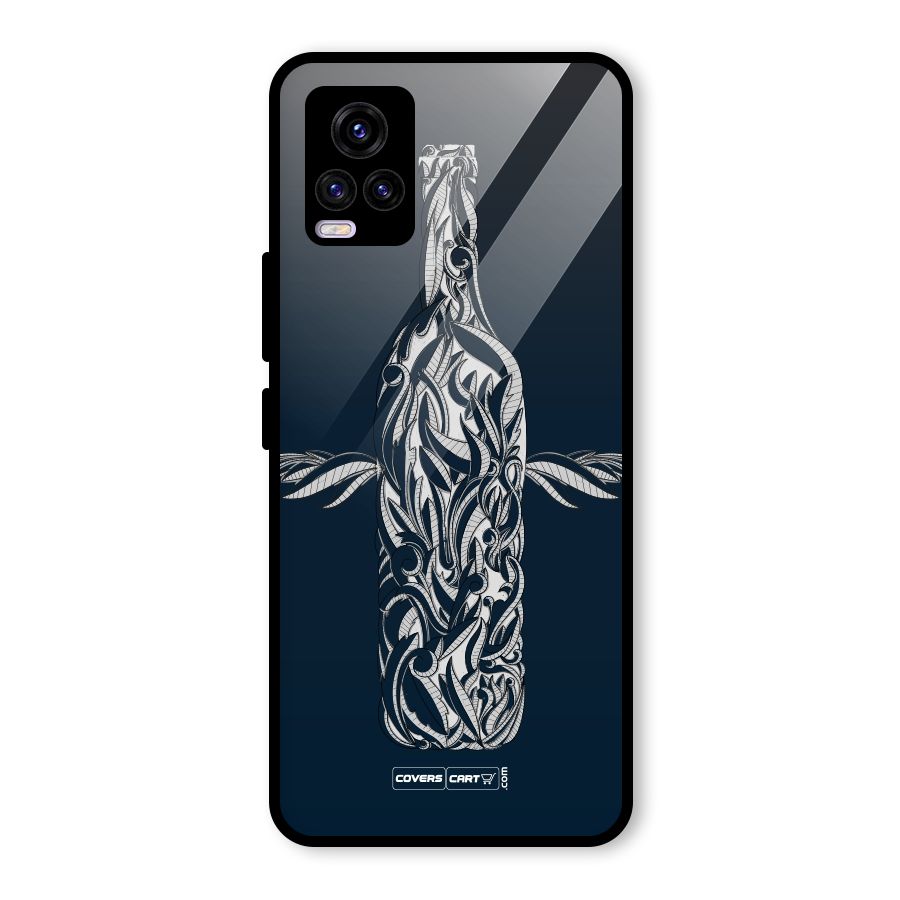 Creative Bottle Glass Back Case for Vivo V20 2021