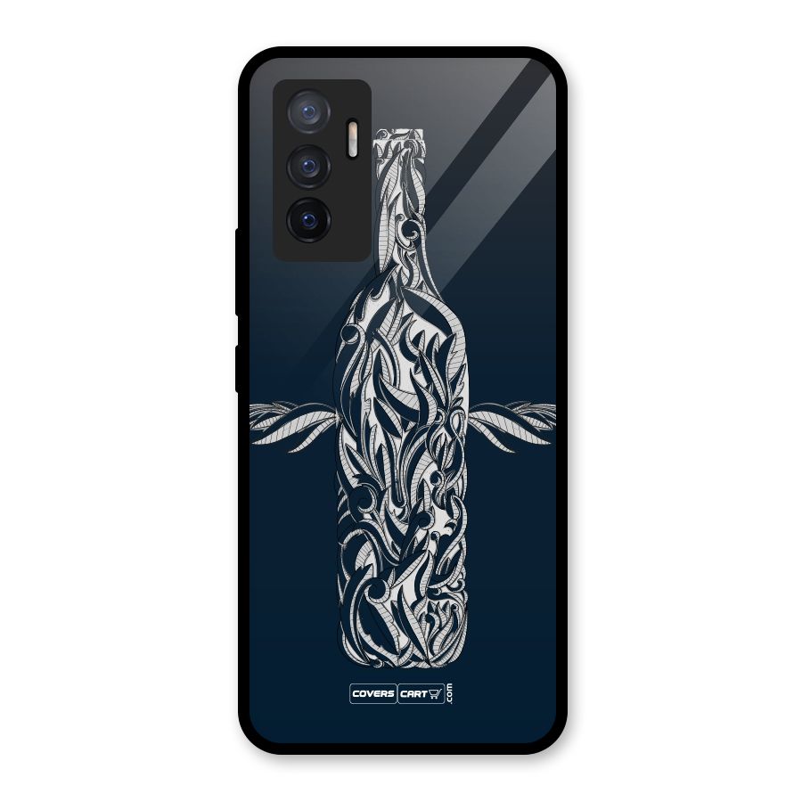 Creative Bottle Glass Back Case for Vivo V23e