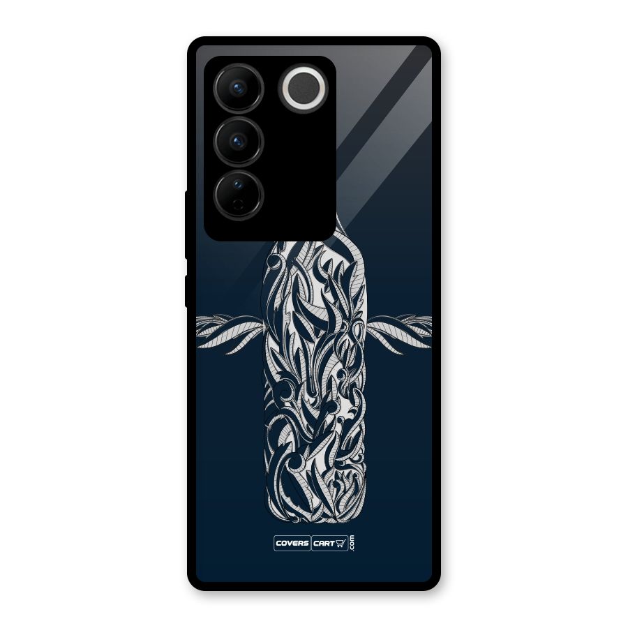 Creative Bottle Glass Back Case for Vivo V27 Pro