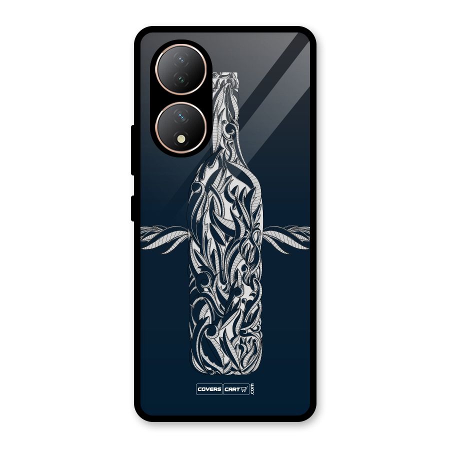 Creative Bottle Glass Back Case for Vivo Y100A