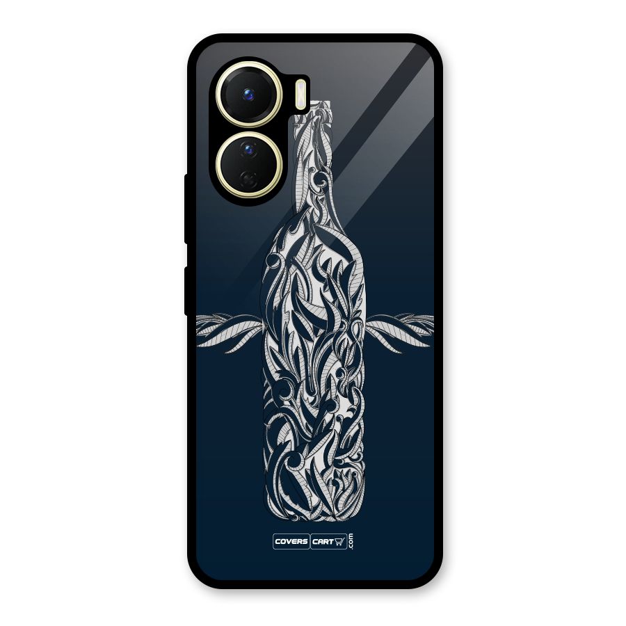 Creative Bottle Glass Back Case for Vivo Y16