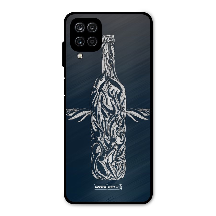 Creative Bottle Metal Back Case for Galaxy A12