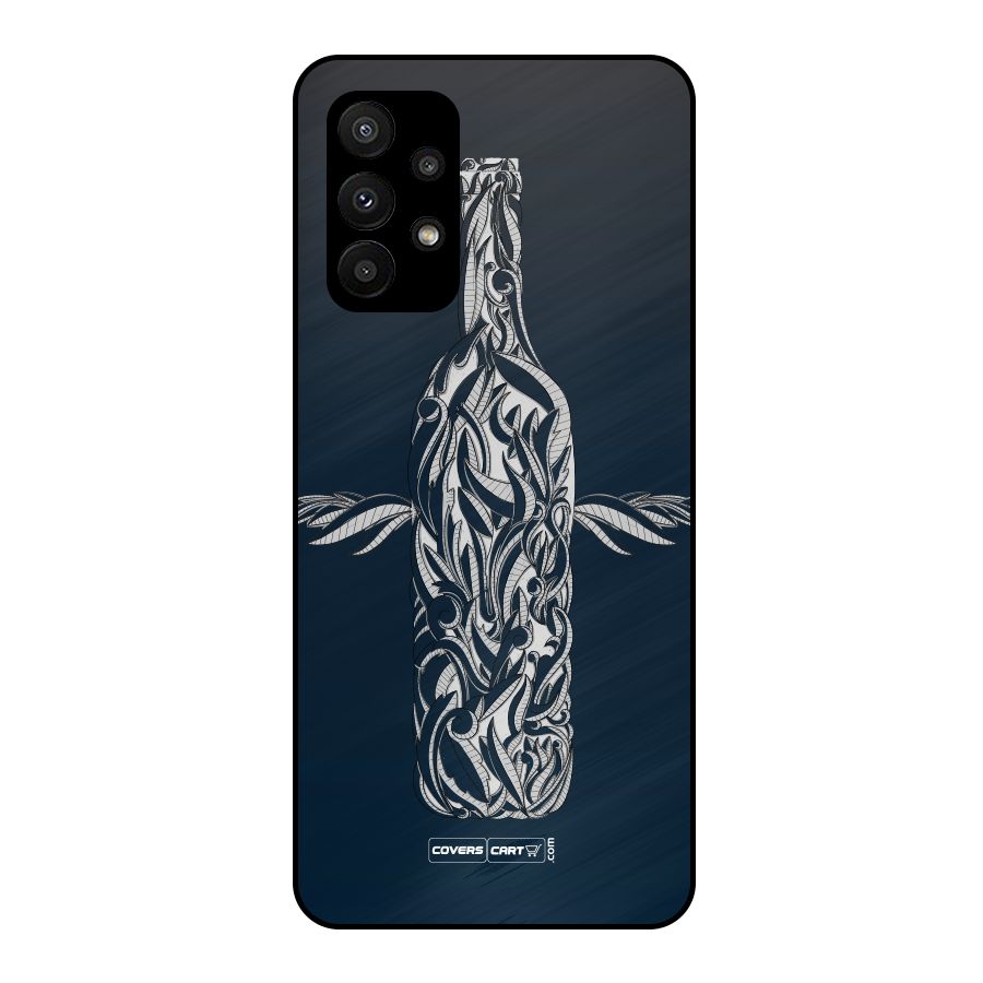 Creative Bottle Metal Back Case for Galaxy A23