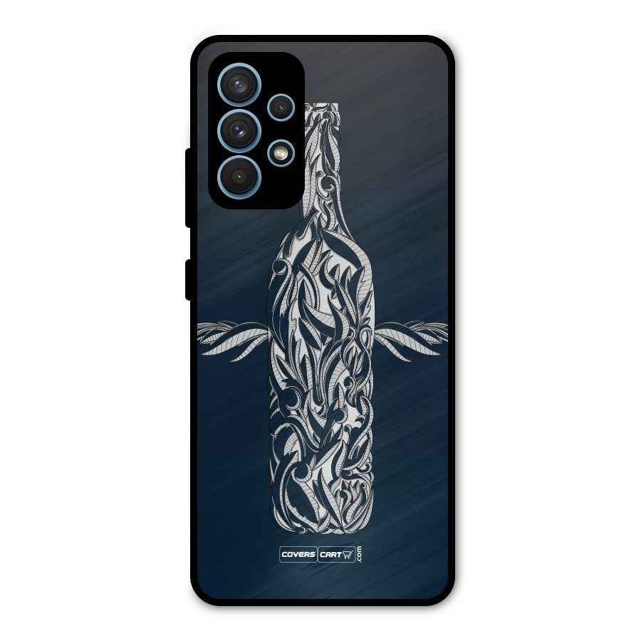 Creative Bottle Metal Back Case for Galaxy A32