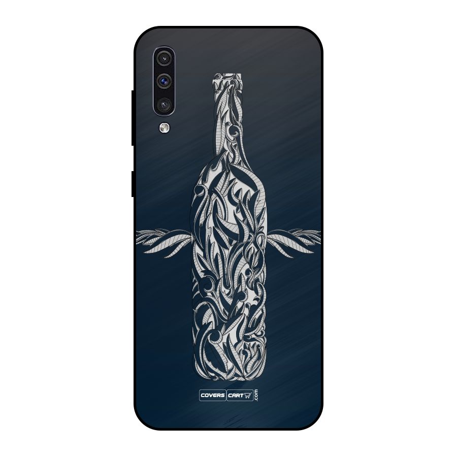 Creative Bottle Metal Back Case for Galaxy A50s