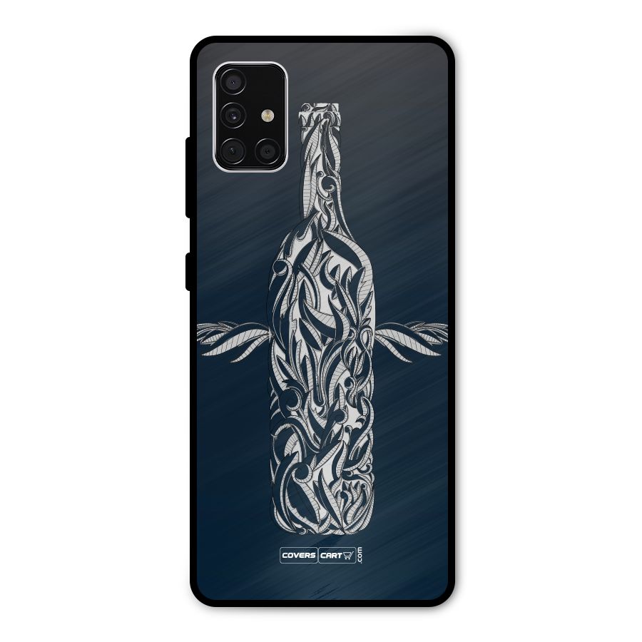 Creative Bottle Metal Back Case for Galaxy A51