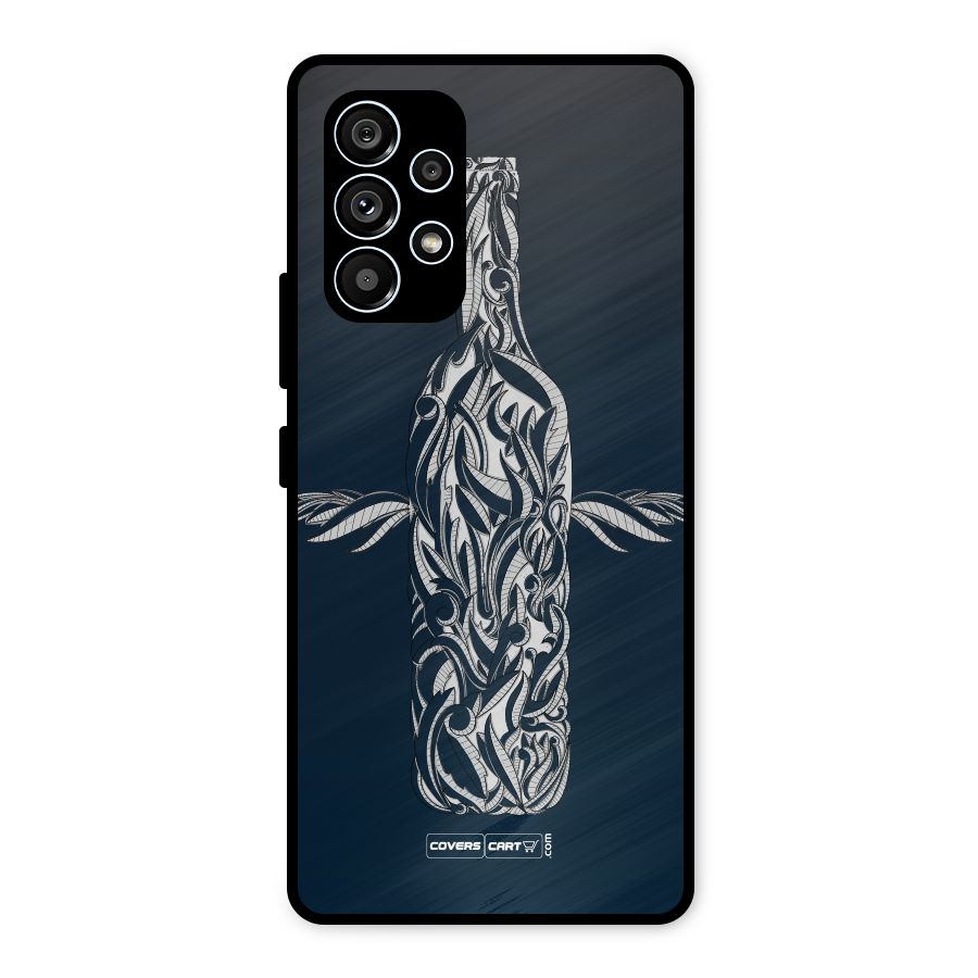 Creative Bottle Metal Back Case for Galaxy A53 5G