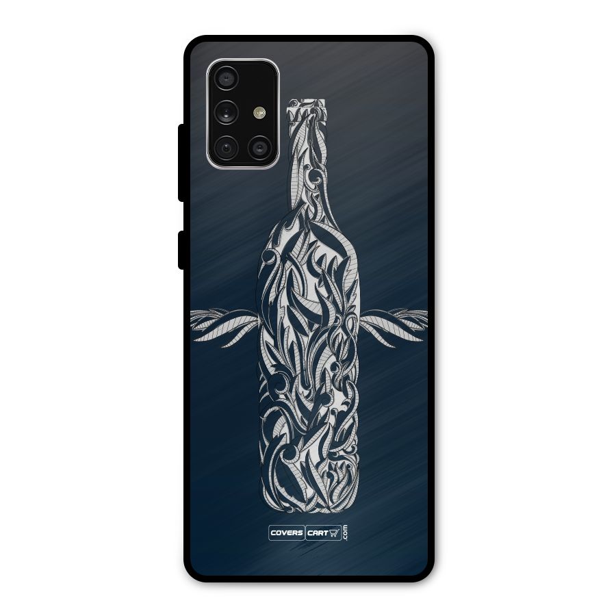 Creative Bottle Metal Back Case for Galaxy A71