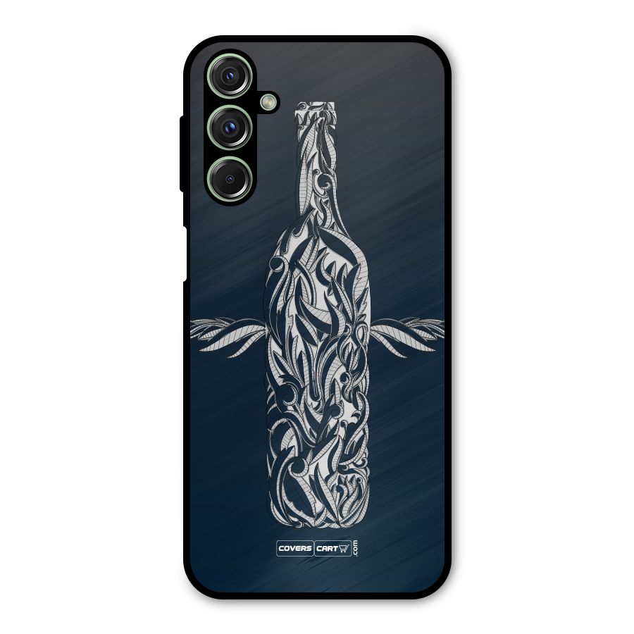 Creative Bottle Metal Back Case for Galaxy F34