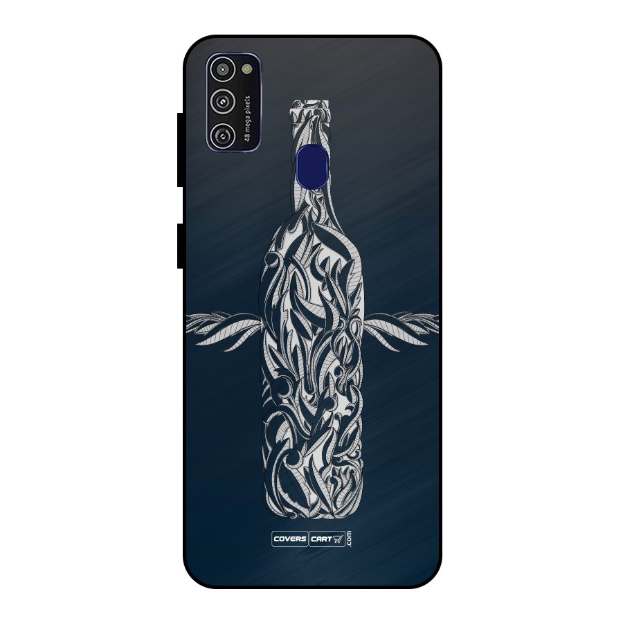 Creative Bottle Metal Back Case for Galaxy M21