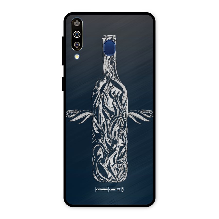 Creative Bottle Metal Back Case for Galaxy M30