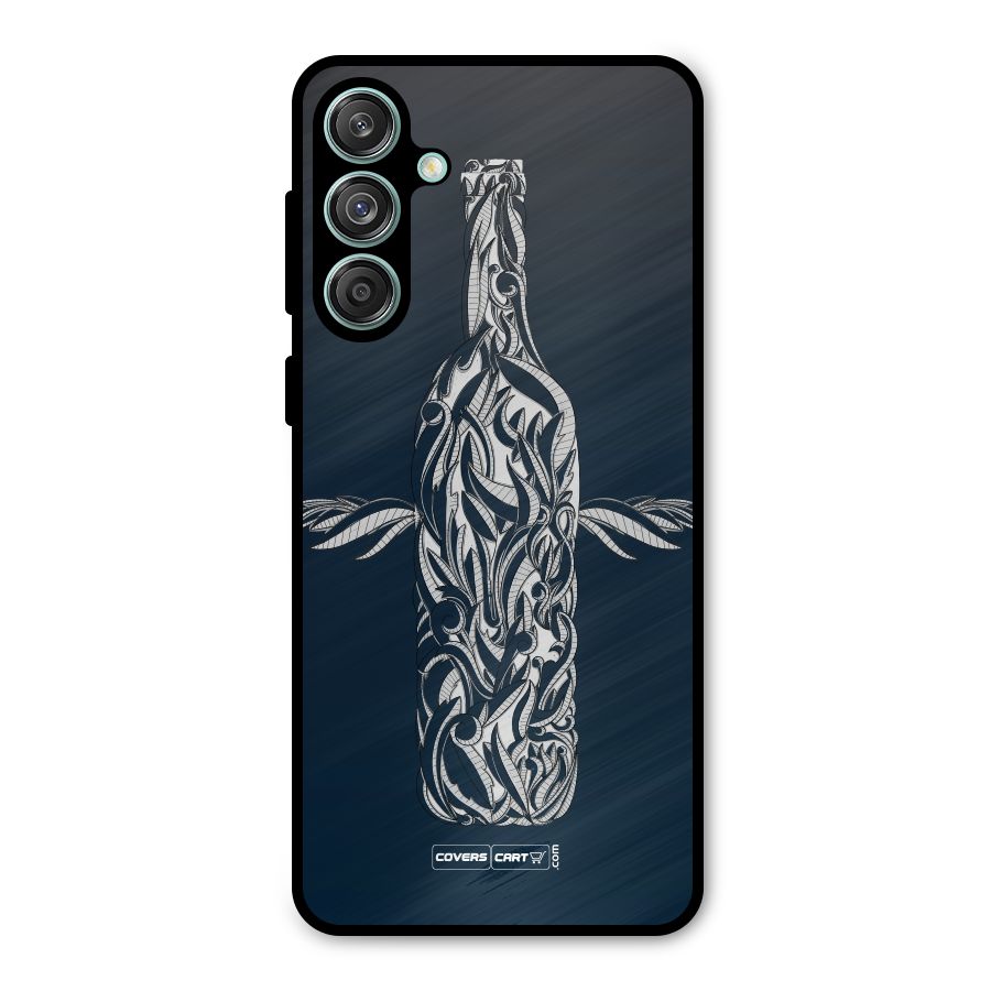 Creative Bottle Metal Back Case for Galaxy M55 5G