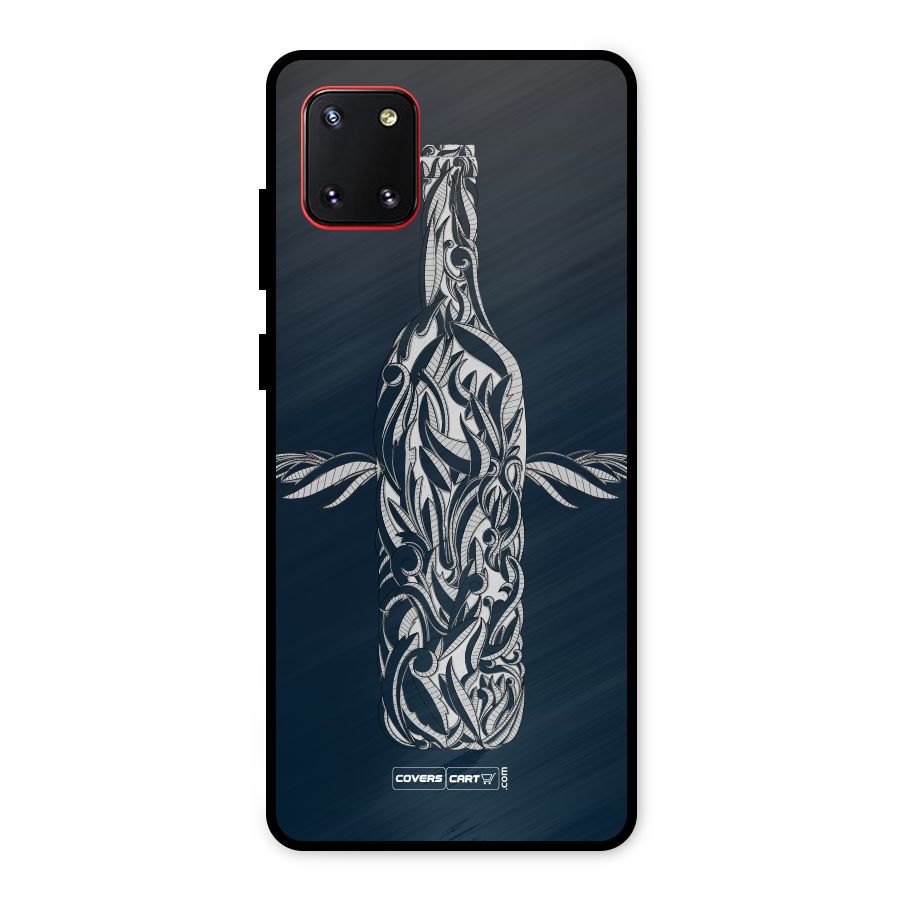 Creative Bottle Metal Back Case for Galaxy Note 10 Lite