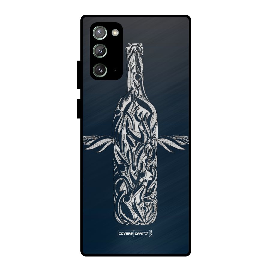Creative Bottle Metal Back Case for Galaxy Note 20