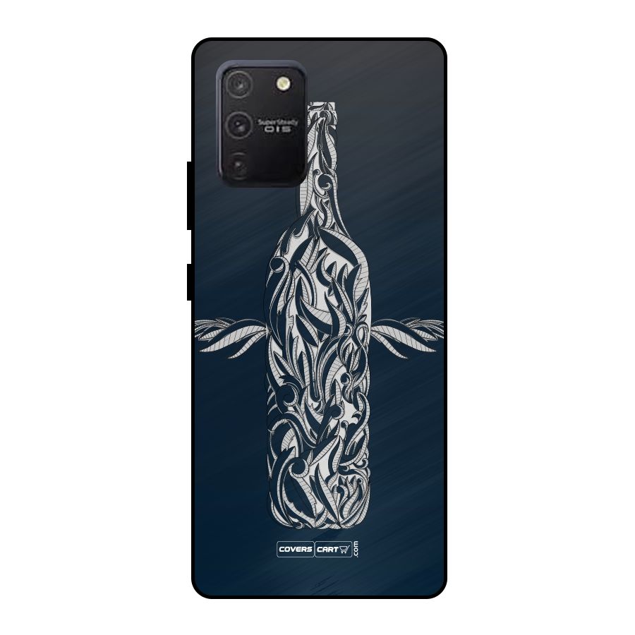 Creative Bottle Metal Back Case for Galaxy S10 Lite