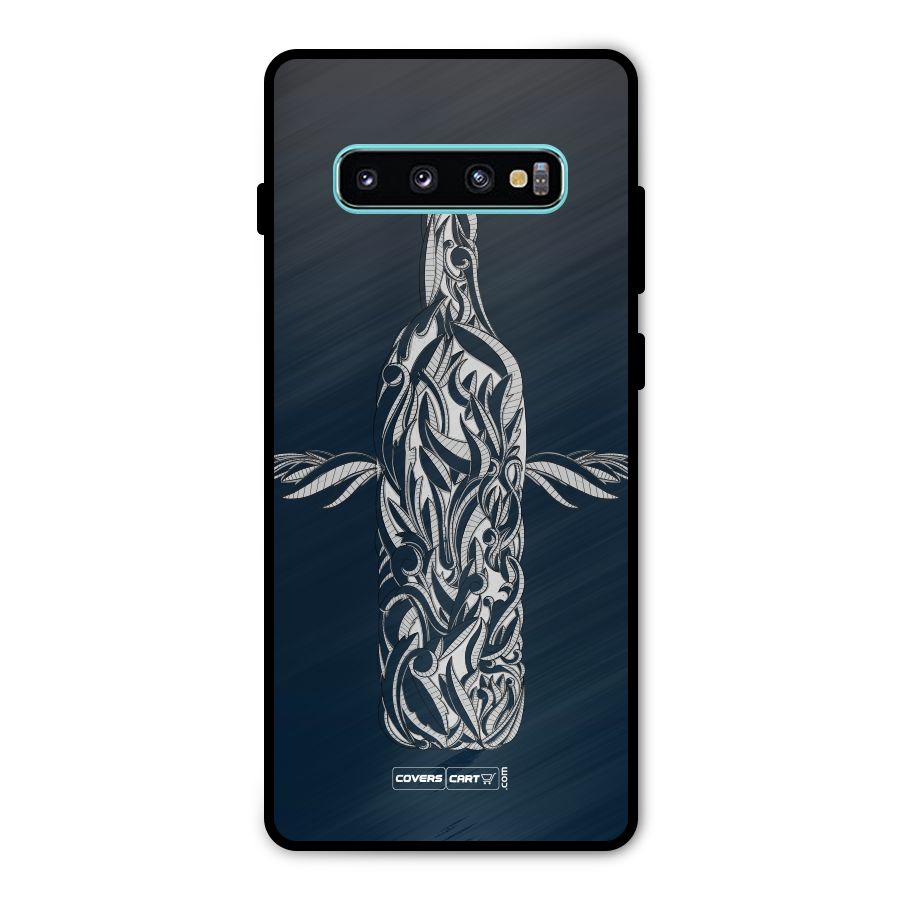 Creative Bottle Metal Back Case for Galaxy S10 Plus
