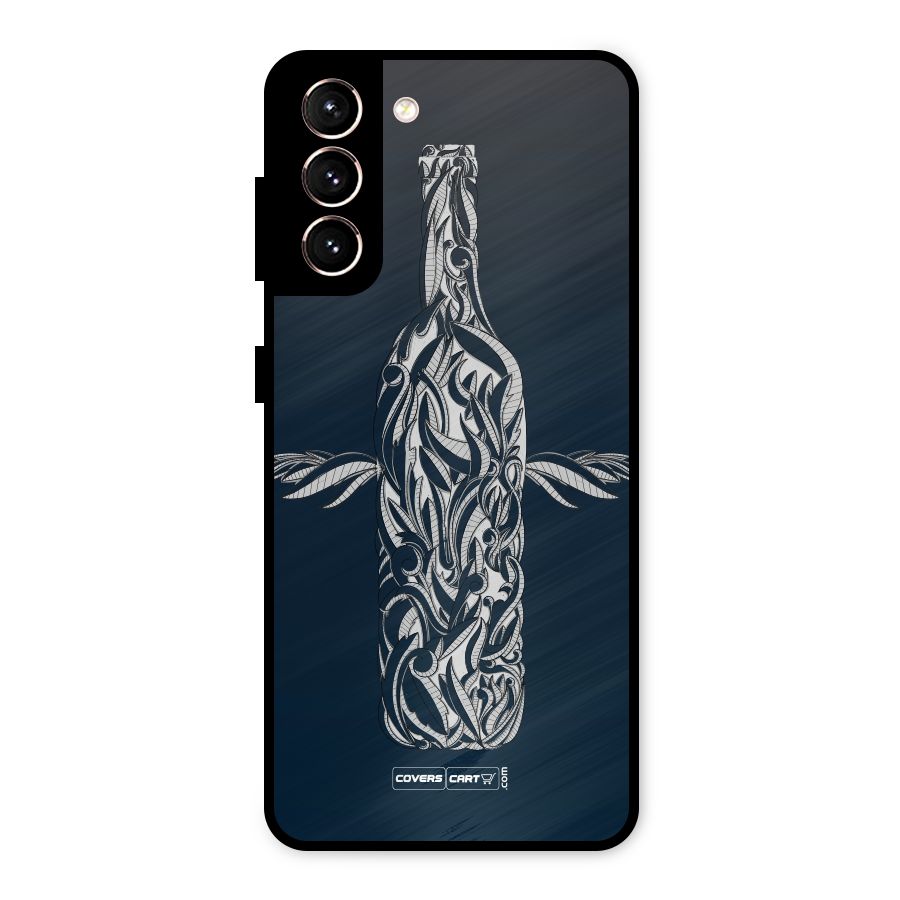 Creative Bottle Metal Back Case for Galaxy S21 5G
