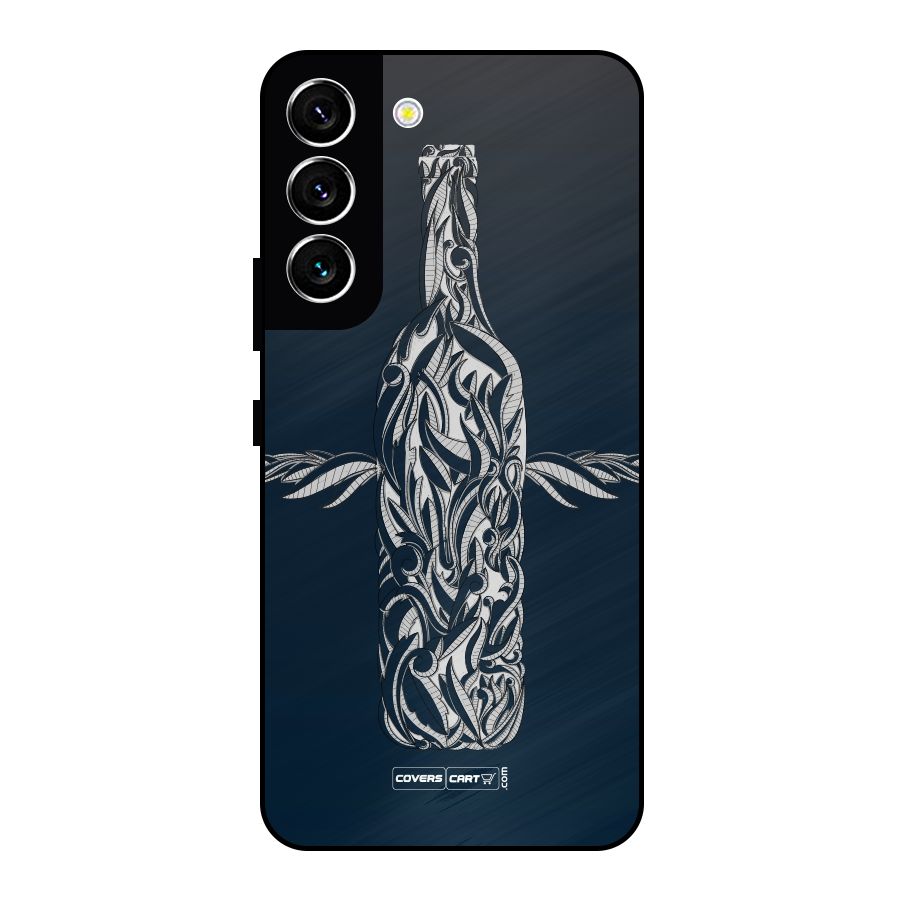Creative Bottle Metal Back Case for Galaxy S22 5G