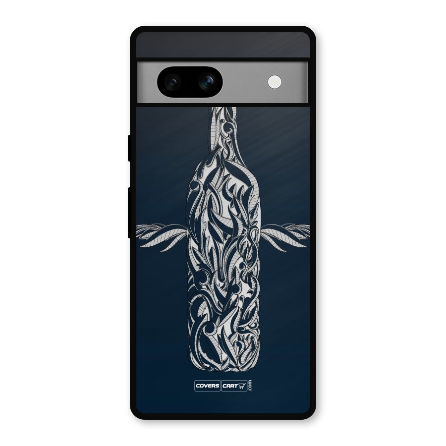 Creative Bottle Metal Back Case for Google Pixel 7a