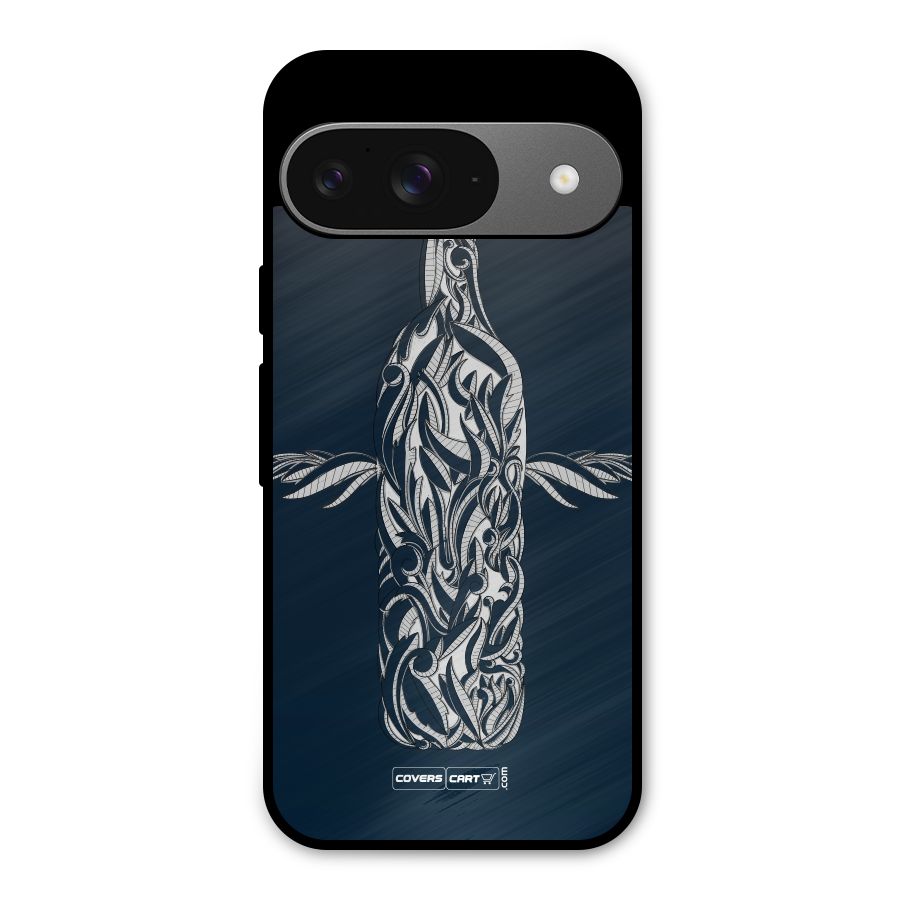 Creative Bottle Metal Back Case for Google Pixel 9