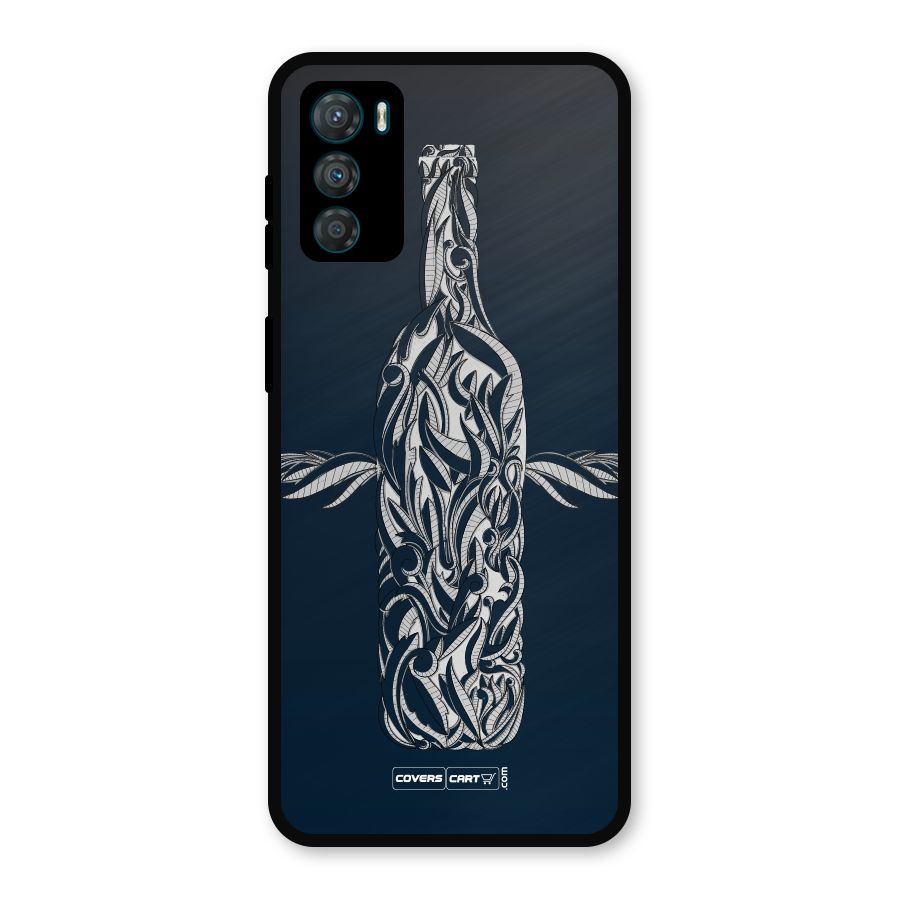 Creative Bottle Metal Back Case for Moto G42